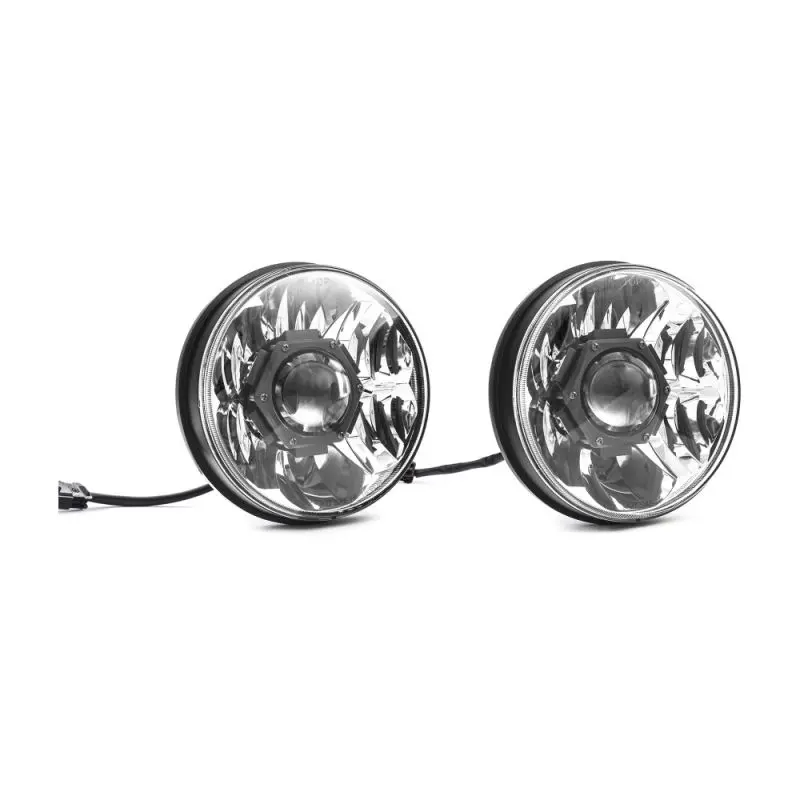 Kchilites 7" Gravity® Led Pro-2-Headlights-Sae/Ece-40W Driving Beam- Universal | '07-'18 Jk Wrangler 1