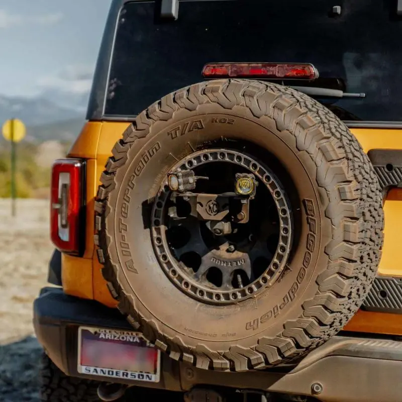 Kchilites Light Mount - Spare Tire Carrier M12x1.5 Lug Nuts I '21- Current Ford Bronco 1