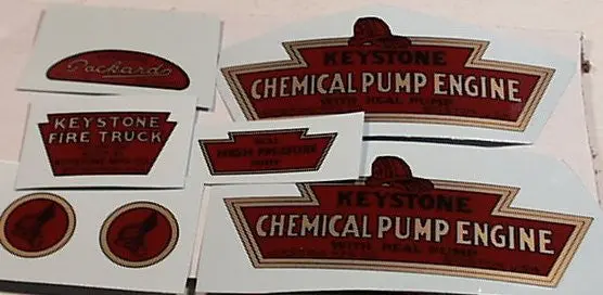Keystone Truck Decal : Chemical Pumper Decal 1
