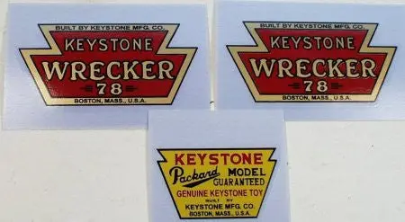 Keystone Wrecker Water Transfer Decals 1