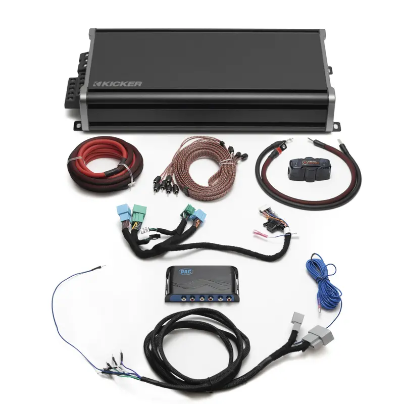 Kicker 5-Channel Plug & Play Cx Amp Bundle Upgrade | '24 - Current Jl Wrangler/ '24 - Current Jt Gladiator 1