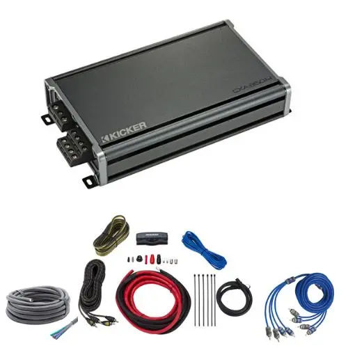 Kicker Complete Plug & Play 4-Channel Amp Kit Bundle | '18- '23 Jl Wrangler/ '20- '23 Jt Gladiator 1