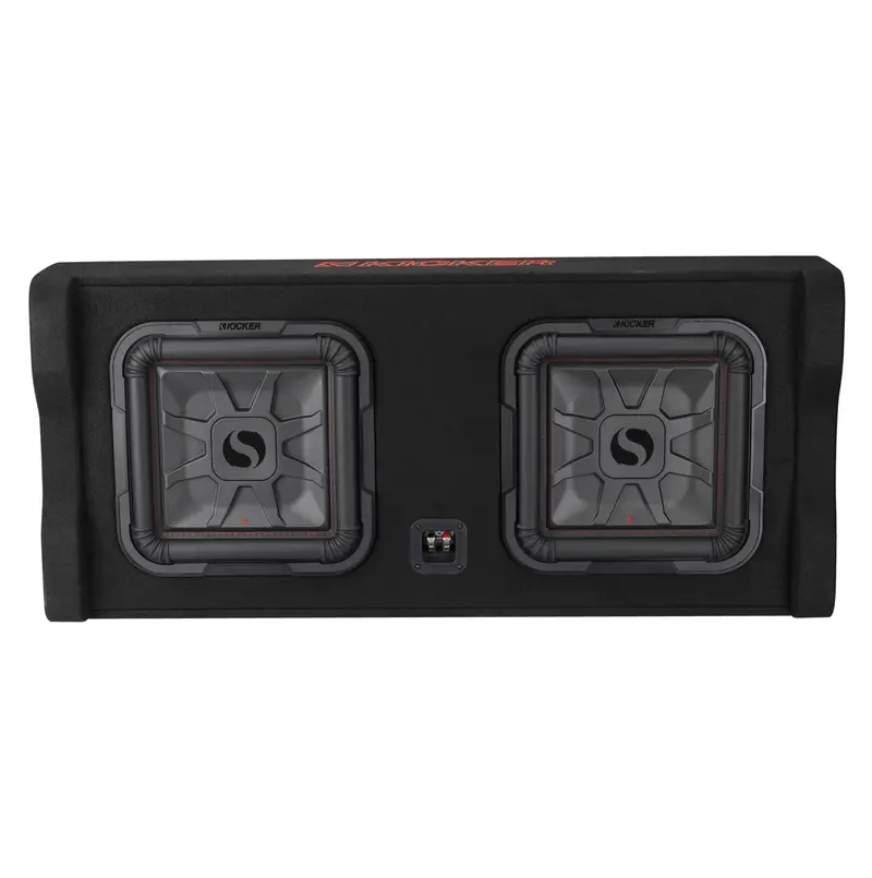 Kicker Dual Down-Firing 12" L7t 2-Ohm Subwoofer Enclosure | Universal Fitment 1