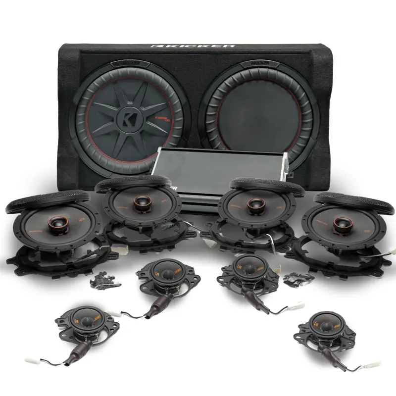 Kicker Plug And Play Full System 5-Channel, Speakers, Sub Bundle | '07- '18 Jeep Jk Wrangler 1