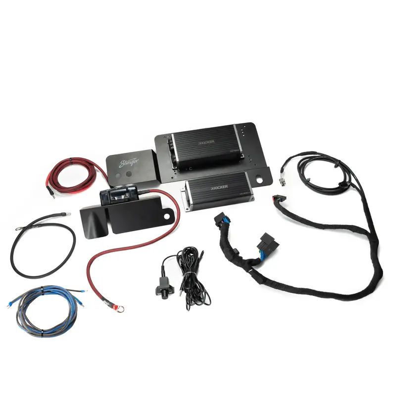 Kicker Plug & Play 4-Channel & Mono Key Amp Bundle 2 & 4-Door (Non B&O System) | '21- Current Ford Bronco 1