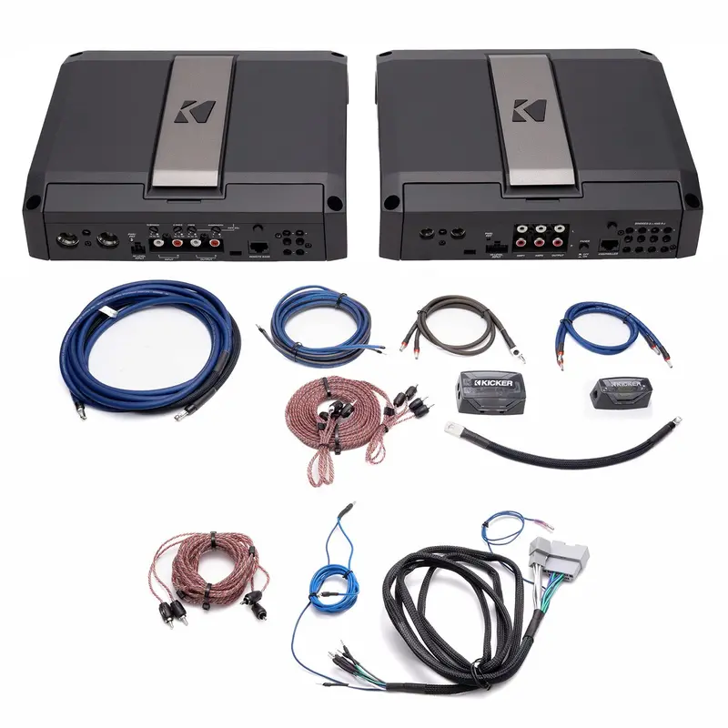 Kicker Plug & Play Dual Lx Amp Kit Bundle Upgrade | '18- Current Jl Wrangler/ '20- Current Jt Gladiator 1