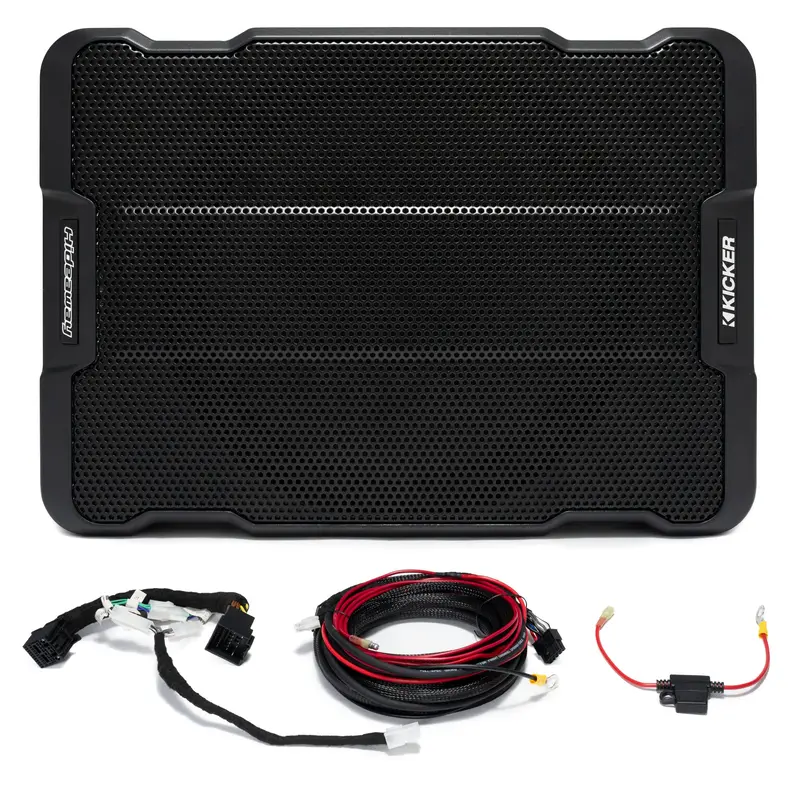 Kicker Plug & Play Hideaway Powered 12" Subwoofer Bundle (Non B&O System) | '21- Current Ford Bronco 1
