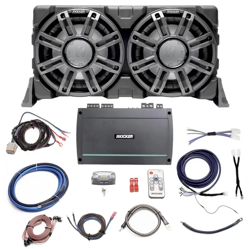 Kicker Plug & Play Marine 5-Channel Amp And Sub Bundle | '07- '18 Jeep Jk Wrangler 1