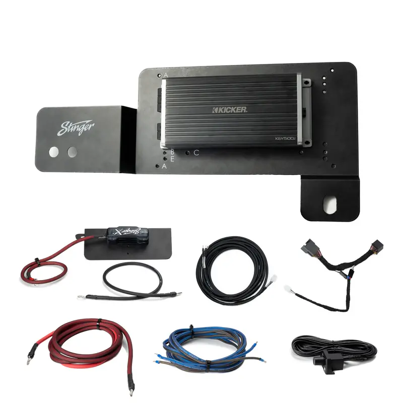 Kicker Plug & Play Mono Key Amp Bundle 2 & 4-Door (Non B&O System) | '21- Current Ford Bronco 1
