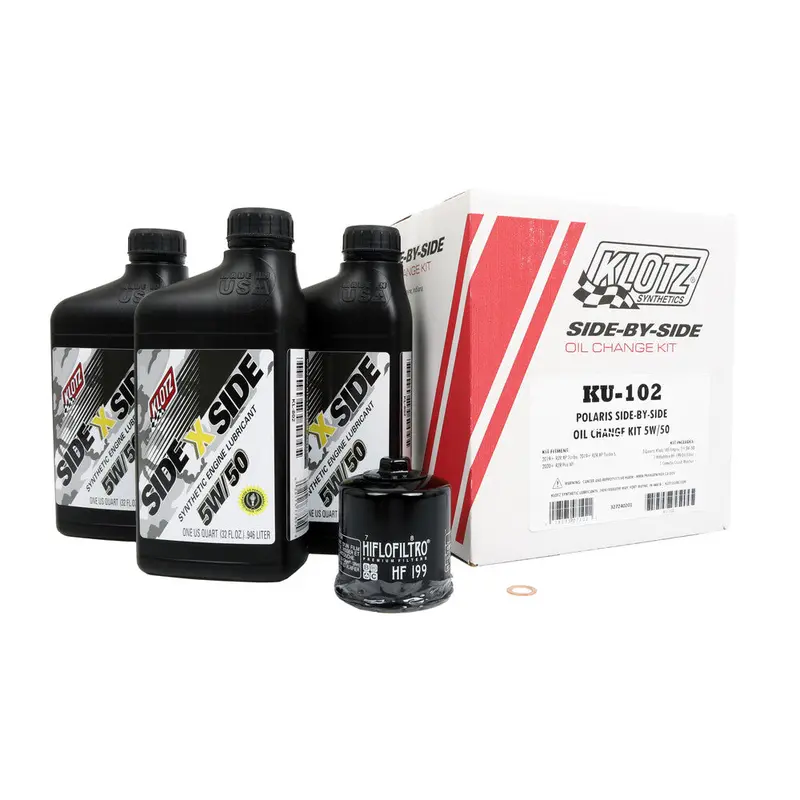 Klotz Polaris Rzr Turbo / Pro Oil Change Kit 1