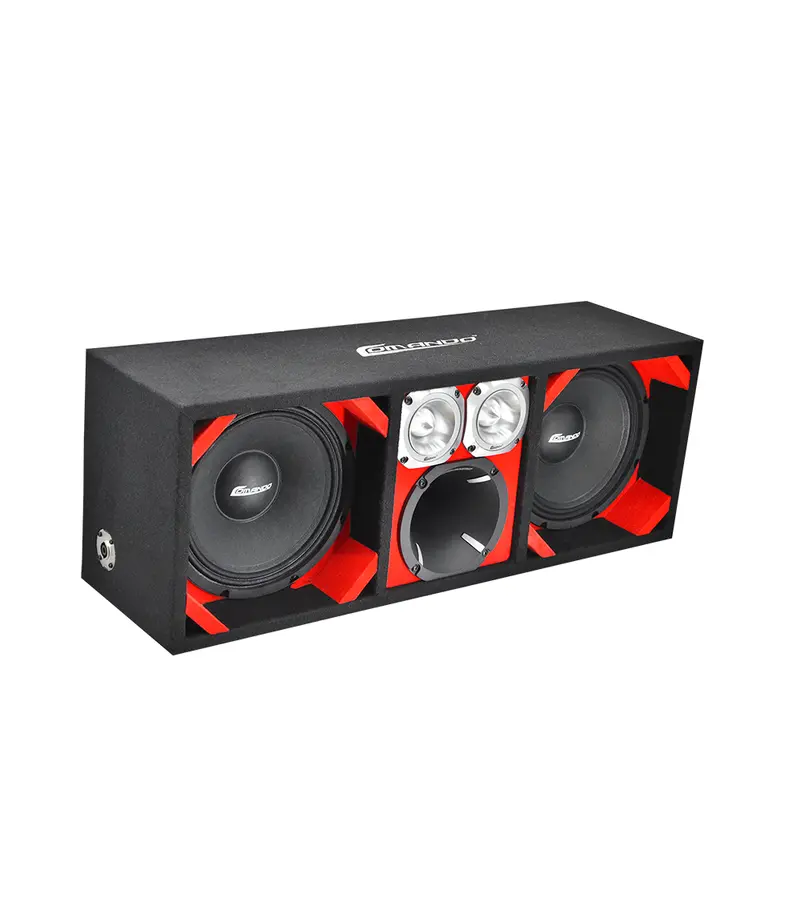 Ktpon-210Red /  Double 10’’ Red-Black Driver + 2Tweeter 1