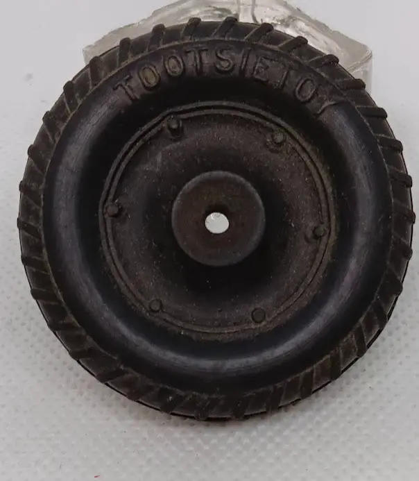 Large 2" Tootsie Toy Wheel Rubber Original 1