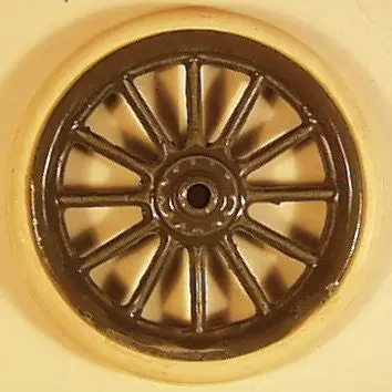 Large Cast Car Wheel Diameter Of Rim Is 2-3/16" 1