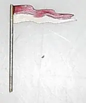 Large Painted Pennant Flag : Boat 1/4" X 1-3/4" 1