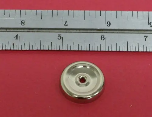 Large Pressed Steel Wheel : Hubley Nickel Plated 1" X 3/16" 1