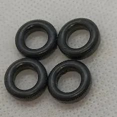 Lesney Matchbox Basic Black Tires Set Of Four : .55" Or 14.2Mm 1