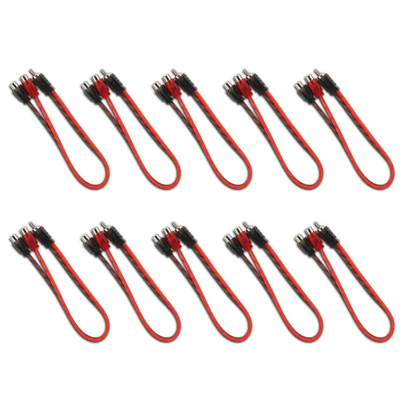 Level 1 Rca 100% Copper Ofc Y Connector – 1 Male / 2 Female - 10-Pack 1