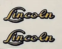 Lincoln Name Decals. 1