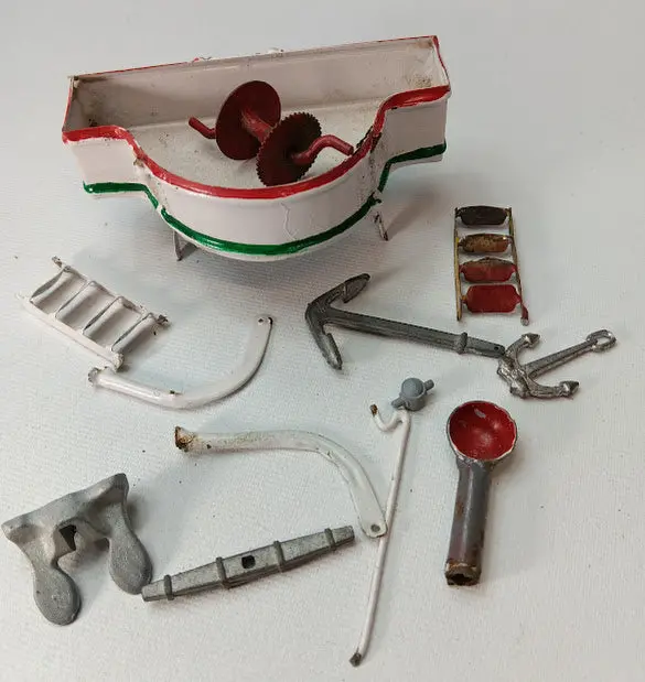 Lot Of Tin Boat Parts And Pieces. 1