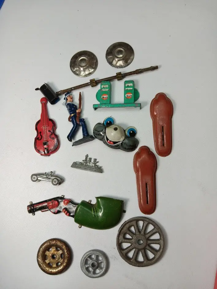 Lot Of Tin Toy Parts 1