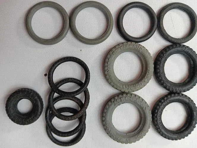 Lot Of Various Sized Meccano Original Tires 1