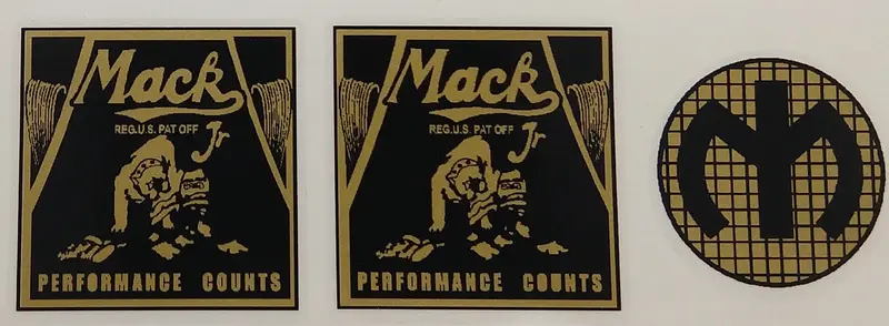 Mack Truck Decal Set (Three Stickers) 1