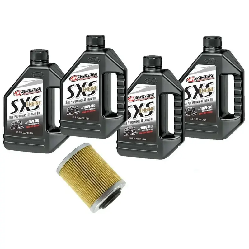 Maxima Can-Am Maverick X3 Full Synthetic Oil Change Kit 1