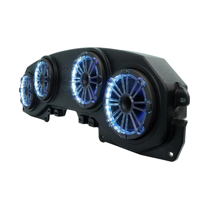 Mb Quart Tuned Rear Soundbar With 8 Inch Compression Horn Speakers, Enclosure, With Rgb Led Lighting Option I '18-'23 Jl Wrangler/ '20-'23 Jt Gladiator 1