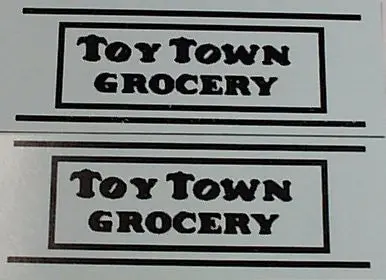 Metalcraft Toy Town Grocery Set Of Decals 1