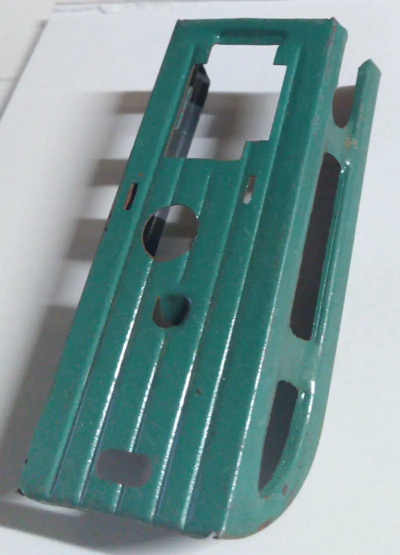 Miniature Tin Sled : Light Green 3-1/4" 1