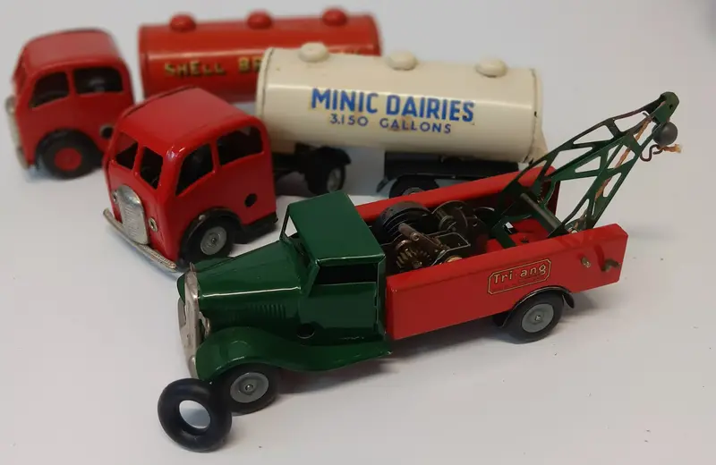 Minic Tires 13/16" Set Of 4  Tanker And Tow Truck. 1