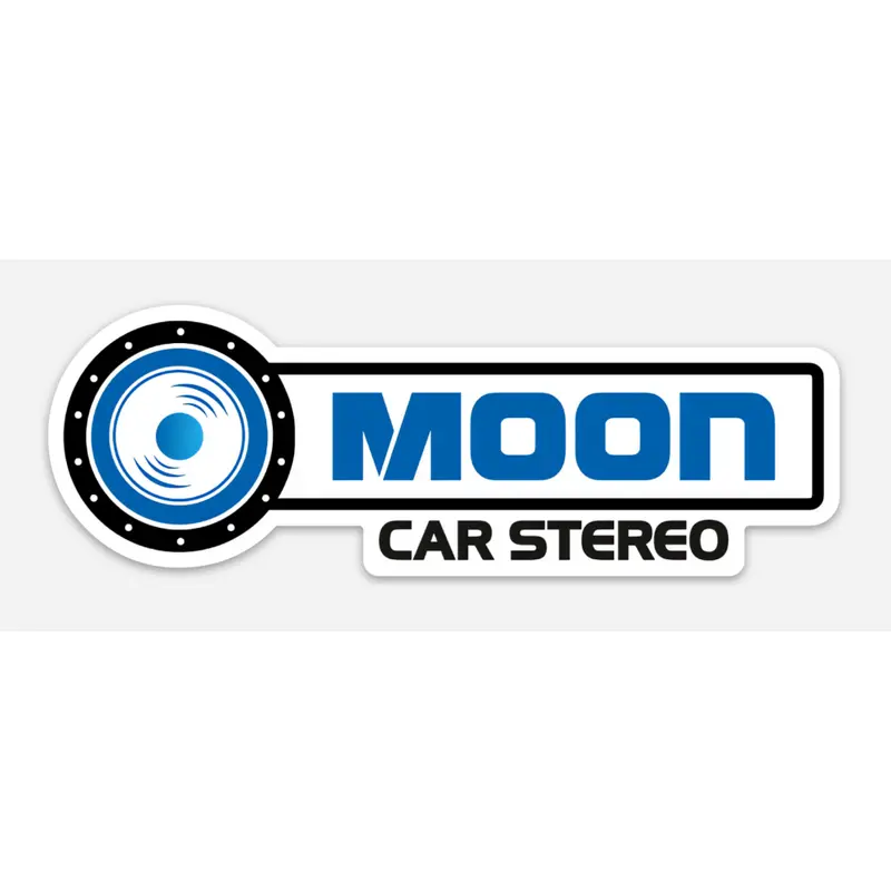 Moon Car Stereo Logo Sticker 1