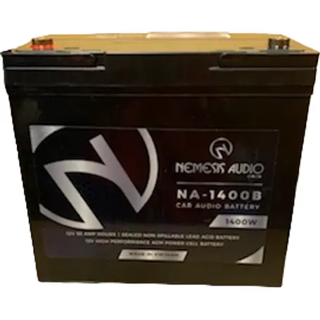 Nemesis Audio Na-1400B 55Ah 1400W Agm Power Cell 12V Battery 1