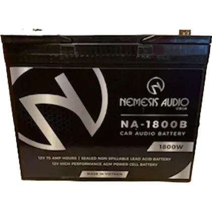 Nemesis Audio Na-1800B 75Ah 1800W Agm Power Cell 12V Battery 1