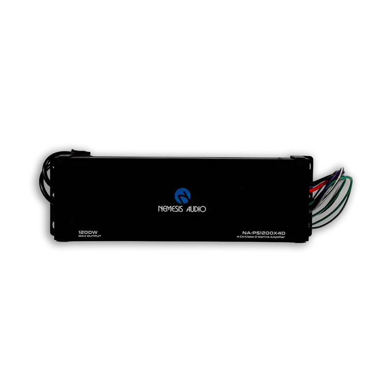 Nemesis Audio Na-Ps1200x4d 600W Class D 4-Channel Marine Powersports Amplifier 1