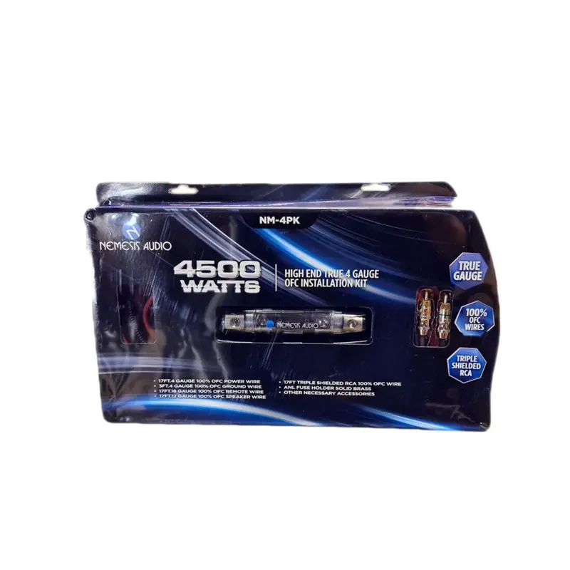 Nemesis Audio Nm-4Pk 100% Ofc 4G Amp Kit 1