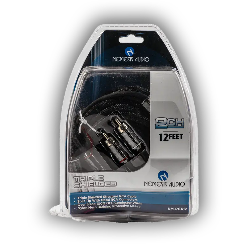 Nemesis Audio Nm-Rca12 Triple Shielded Copper Rca Cables - 12 Ft 1