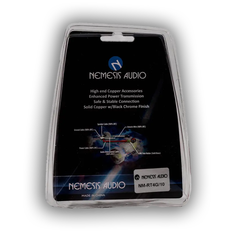 Nemesis Audio Nm-Rt4g/10 Copper Terminals For 4 Gauge Use - 10 Pack 2