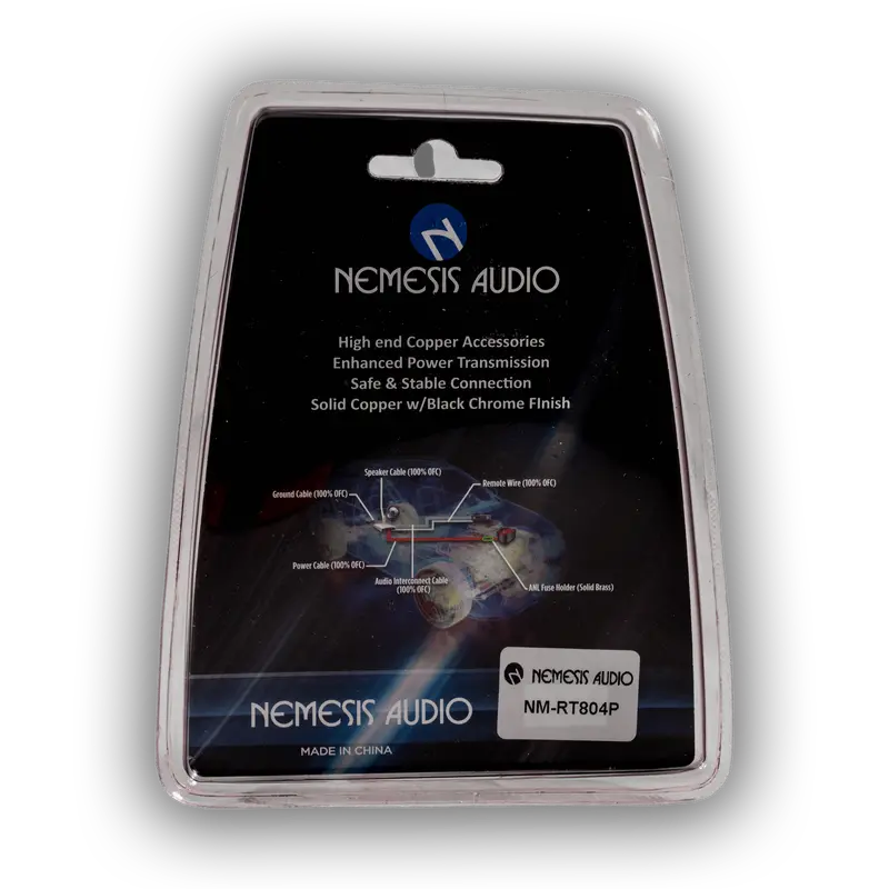 Nemesis Audio Nm-Rt804p 4 Gauge Copper Ring Terminals – 2 Pack 2