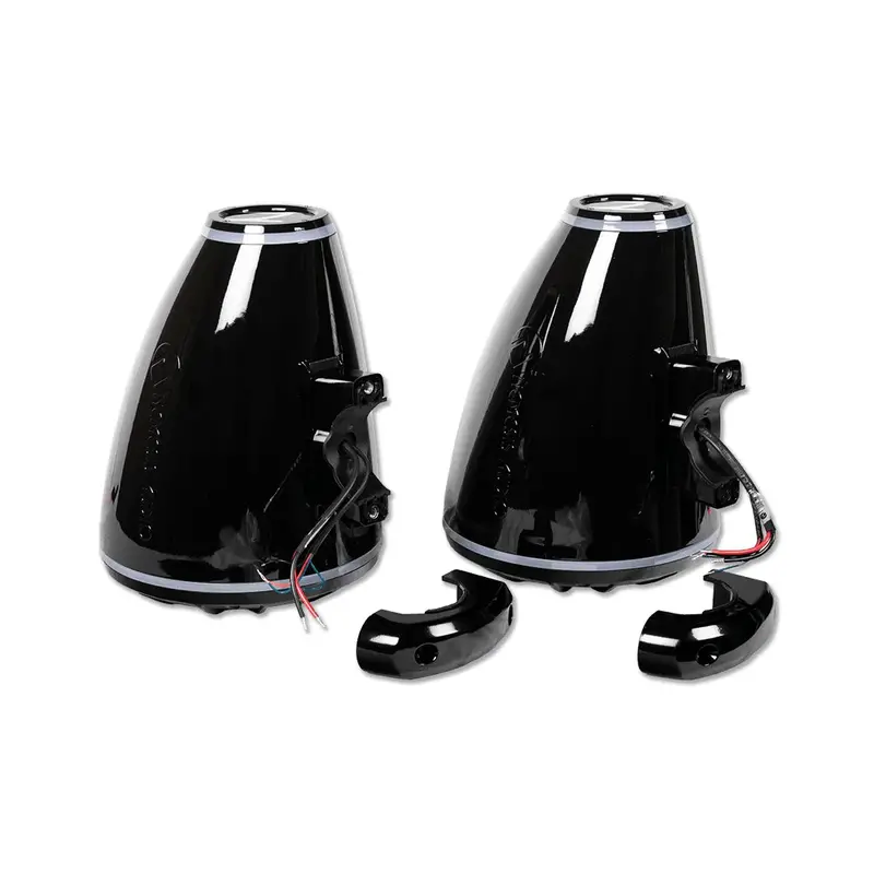 Nemesis Audio Wake-8 8″ Marine Tower Speakers 500W Rms W/ Rgb Lighting & Horn Loaded Drivers 1