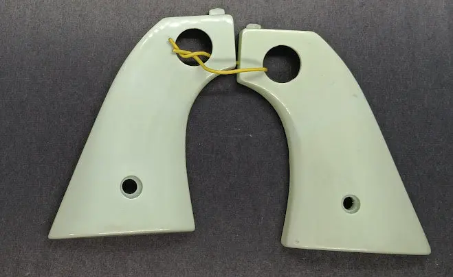 Nichols Stallion 45 Mark Ii :  Light Grey/Blue Grips 1