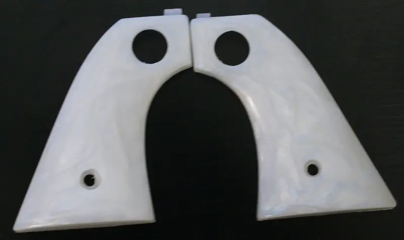 Nichols Stallion 45 Mark Ii Pearlescent White Grips 1