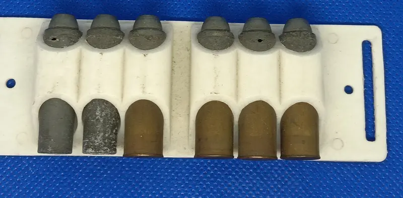 Nichols Stallion Six Shooter Cap Gun Bullet Clip With Bullets. Missing Some Brass Ends 1