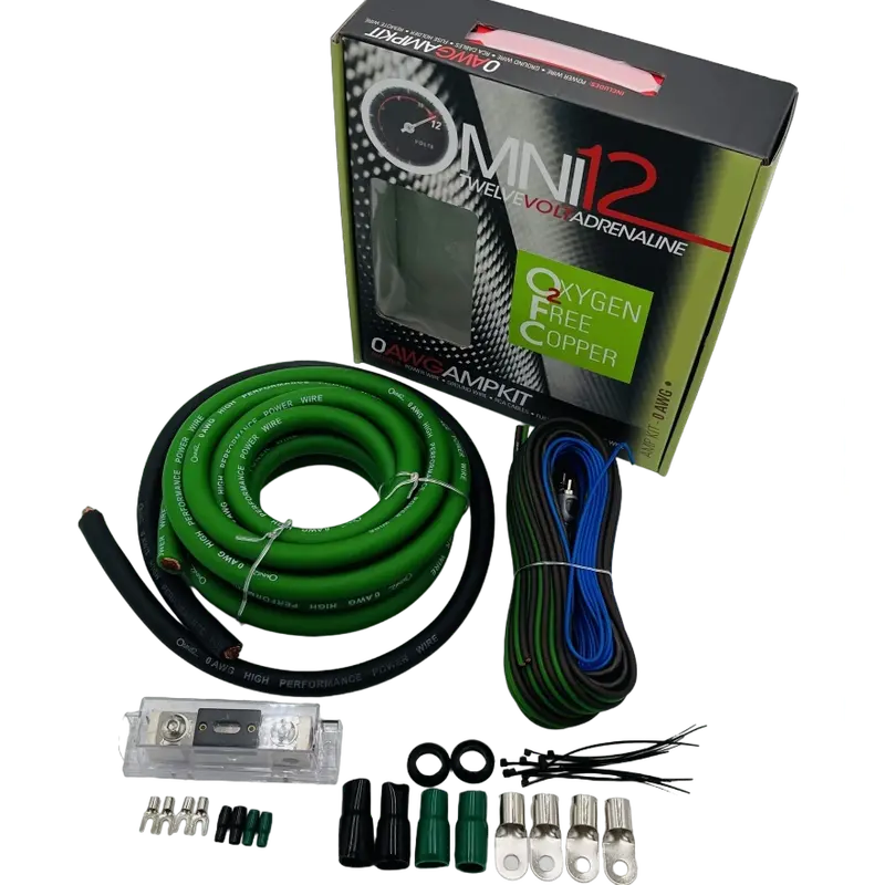 Omni12 100% Copper Ofc Amplifier Installation Kit 0Ga 1