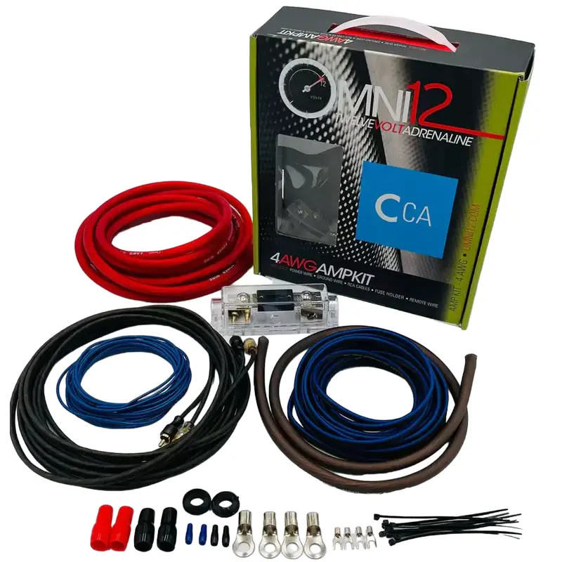 Omni12 4G 4Ga Cca Installation Kit For Car Audio Amplifiers 1
