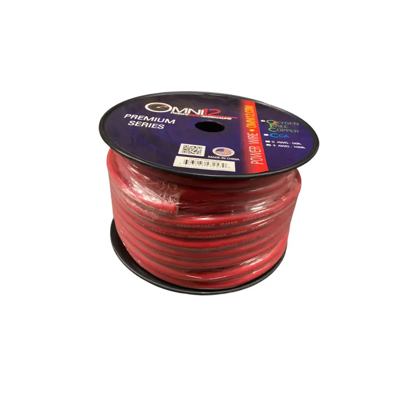 Omni12 O12p-Pw4gofc 4G 100% Ofc Power Wire 100Ft - Red 1