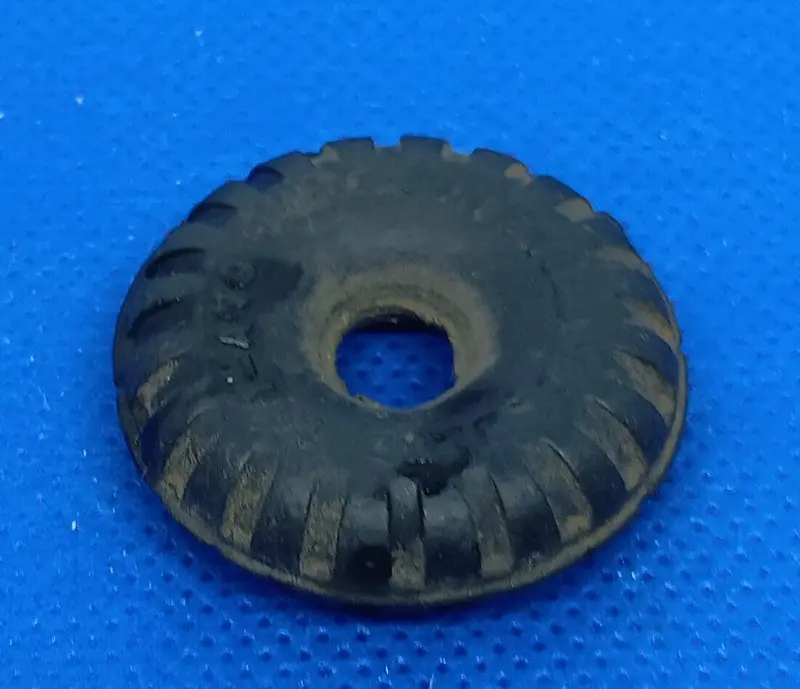 One Original Tri Ang Tire 1-1/4" Diameter X 3/8" Wide. 1