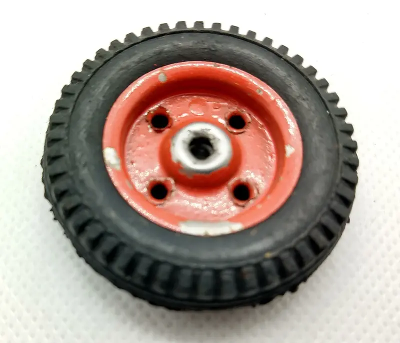 Original Gama German Type Toy Wheel : Original Part.  1-3/4" X 3/8"  Treaded. 1