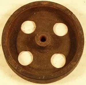 Original Iron Tractor Wheel With Rubber Tire 1