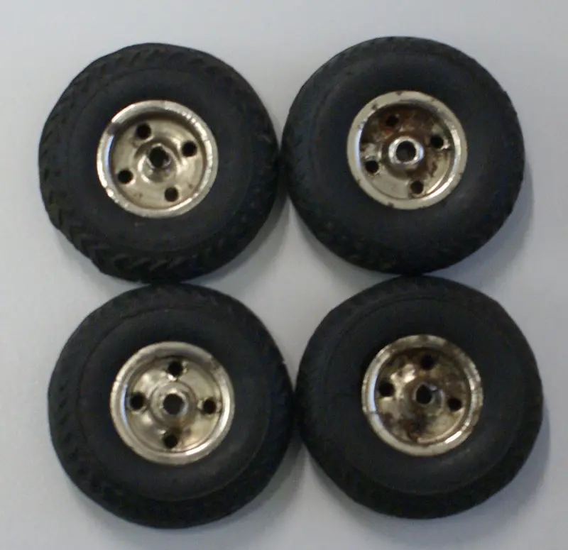 Original Rubber Toy Wheel  1-3/8" X 1/4" 1